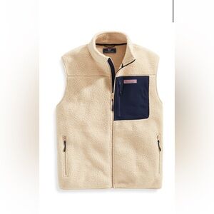 Vineyard Vines Stillwater Sherpa Vest, men’s Sz Med, excellent condition